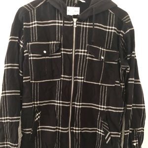 Junior H&M flannel with hood